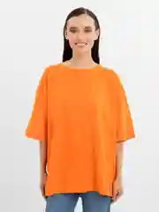 Оранжевый футболка женская