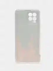 Оранжевый чехол на Oppo Realme 8/8 Pro / Реалми 8/8 Про прозрачный, с рисунком, защита камеры