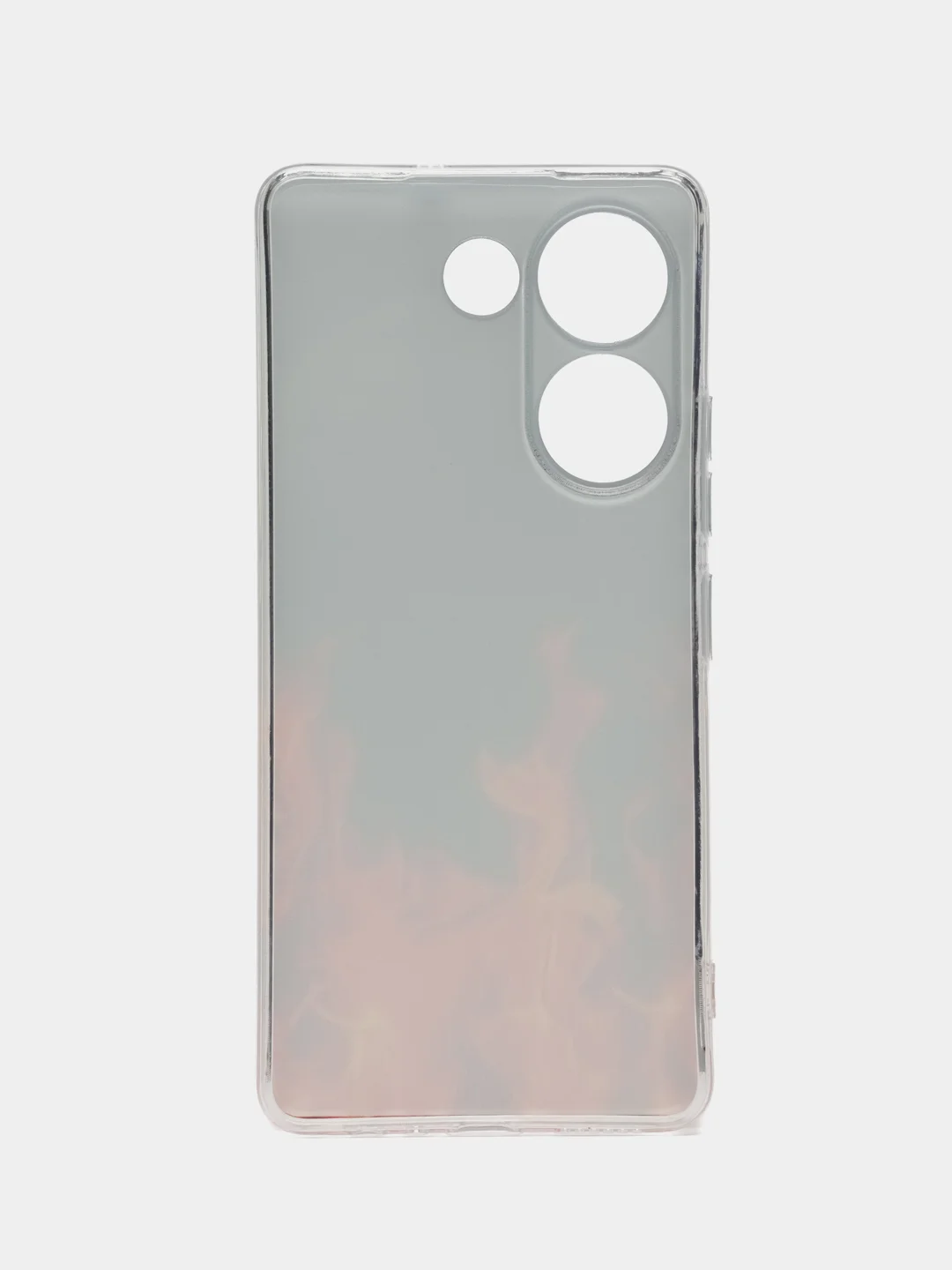 Оранжевый чехол на Tecno Camon 20/20 Pro 4G / Текно Камон 20/20 Про 4G прозрачный, с рисунком