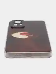 Фиолетовый чехол на Xiaomi Redmi Note 12S / Сяоми Редми Нот 12S прозрачный, с рисунком, защита камеры