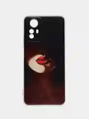 Фиолетовый чехол на Xiaomi Redmi Note 12S / Сяоми Редми Нот 12S прозрачный, с рисунком, защита камеры