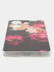 Кораллово-розовый чехол на Tecno Camon 20/20 Pro 4G / Текно Камон 20/20 Про 4G прозрачный, с рисунком