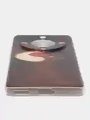 Фиолетовый силиконовый чехол на Honor X9A / Хонор X9A прозрачный, с рисунком, защита камеры