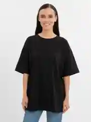 Черный футболка со стразами