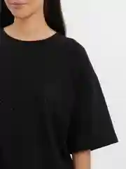 Черный футболка со стразами