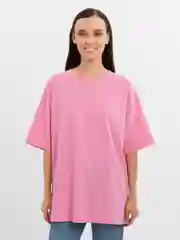 Розовый футболка со стразами