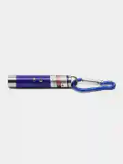 Лазерная указка с фонариком и карабином, игрушка дразнилка для кошек и собак