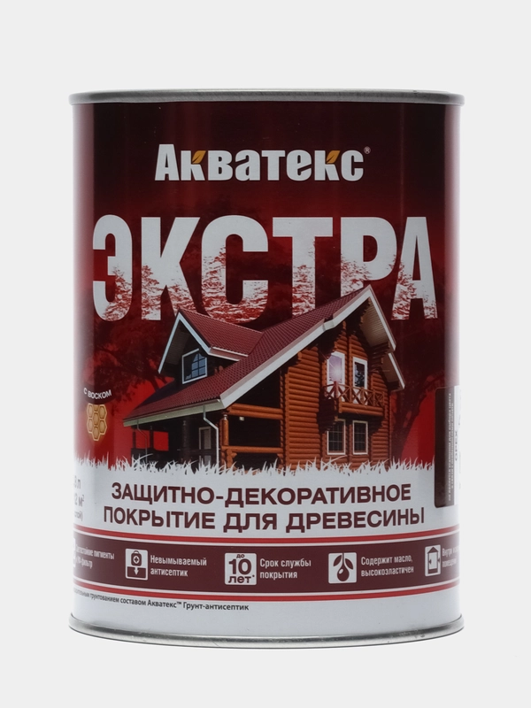 Акватекс Экстра, пропитка по дереву, цвет Орех, 0,8 л