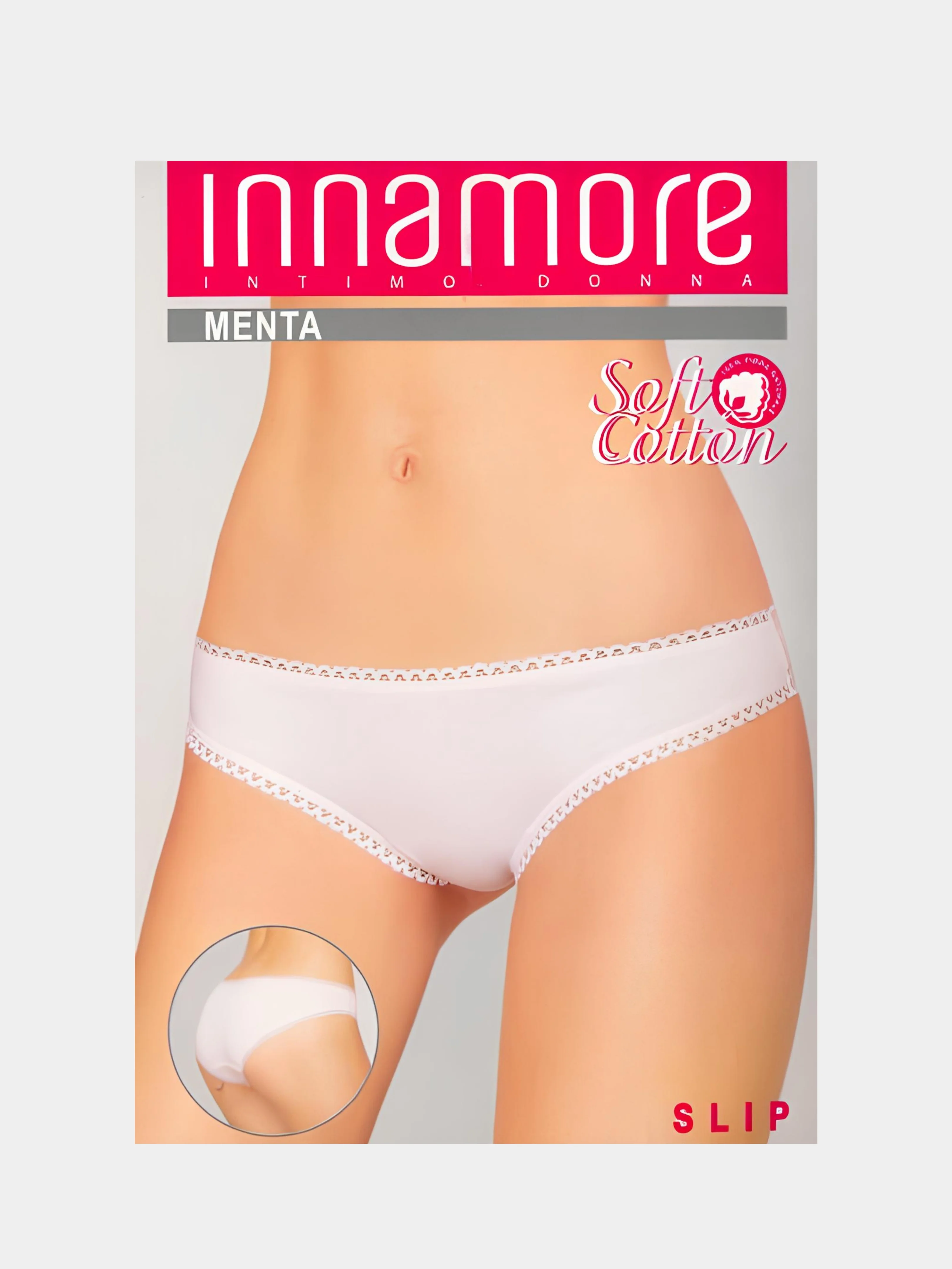 Трусы женские INNAMORE BD33152 Menta чёрные размер 40 XS