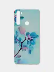 Лазурный чехол на Xiaomi Redmi Note 8T / Сяоми Редми Нот 8T прозрачный, с рисунком, защита камеры