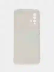 Пудровый силиконовый чехол на Xiaomi Redmi 9T / Редми 9Т прозрачный, с рисунком, защита камеры