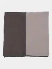 Серый чехол наволочка на декоративную подушку, на молнии, 35x35 см, канвас
