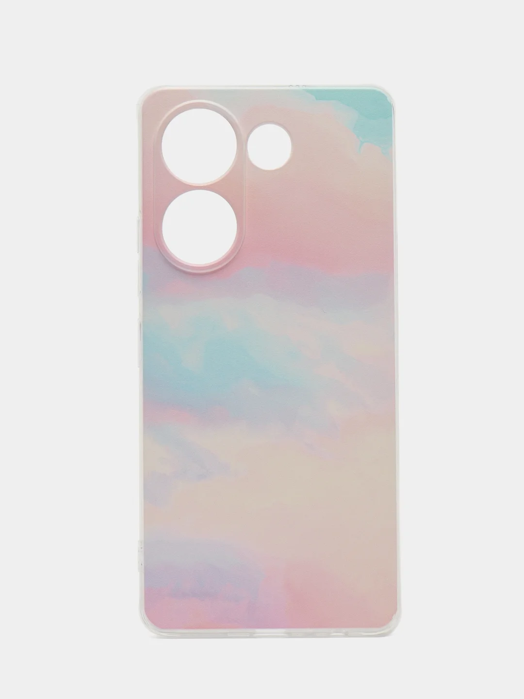 Пудровый чехол на Tecno Camon 20/20 Pro 4G / Текно Камон 20/20 Про 4G прозрачный, с рисунком