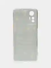 Серый чехол на Xiaomi Redmi Note 12S / Сяоми Редми Нот 12S прозрачный, с рисунком, защита камеры