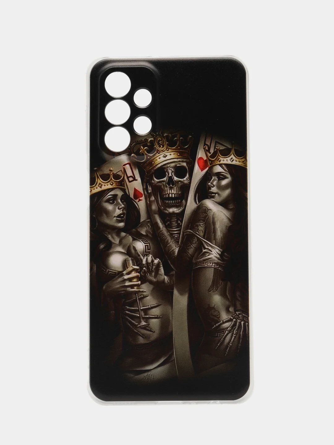 Оливковый чехол на Samsung Galaxy A23 / Самсунг А23 прозрачный, с рисунком, защита камеры