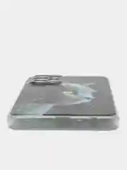Тёмно-серый чехол на Samsung Galaxy A23 / Самсунг А23 прозрачный, с рисунком, защита камеры