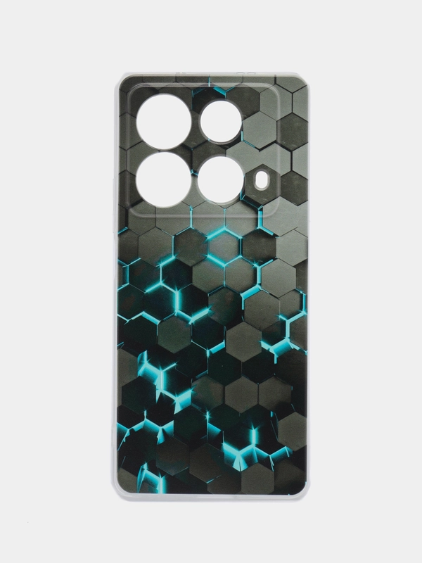 Чехол на Infinix Note 40 / Инфиникс Нот 40 прозрачный, с рисунком, защита камеры