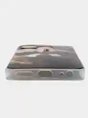 Коричневый чехол на Tecno Spark 10/10C (Текно Спарк 10/10С), прозрачный, с рисунком, защита камеры