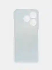 Небесно-голубой чехол на Tecno Spark 10/10C (Текно Спарк 10/10С), прозрачный, с рисунком, защита камеры