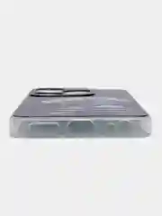 Фуксия чехол на Tecno Spark 10/10C (Текно Спарк 10/10С), прозрачный, с рисунком, защита камеры