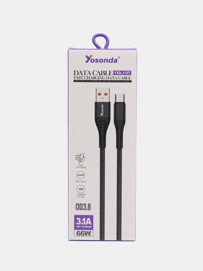 Кабель USB / Type-C для быстрой зарядкой