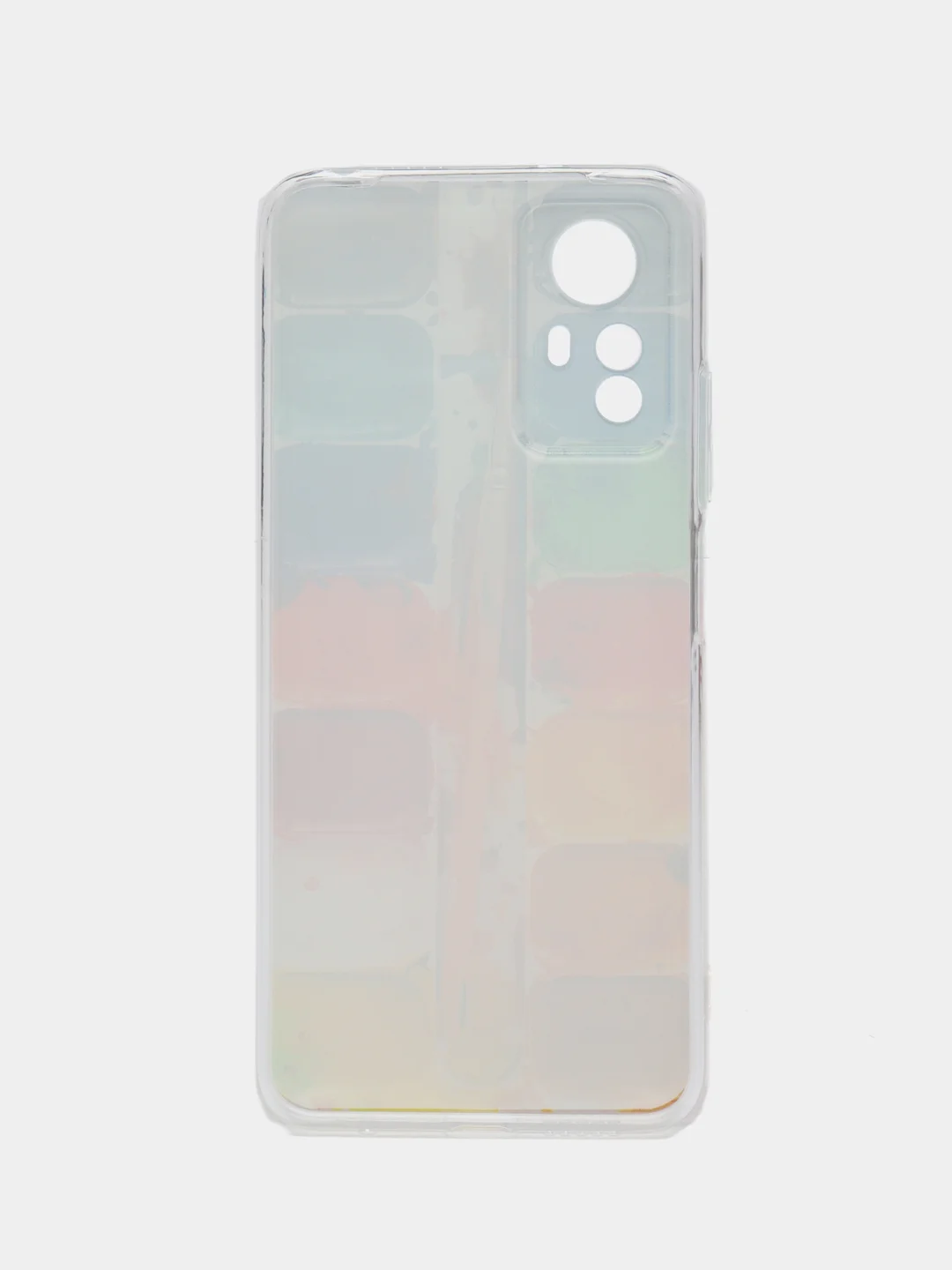 Бордовый чехол прозрачный на Xiaomi Redmi Note 12S (Сяоми Редми Нот 12S), с рисунком, защита камеры