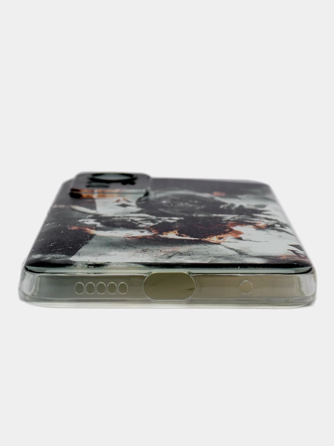 Песочный хаки чехол прозрачный на Xiaomi Redmi Note 12S (Сяоми Редми Нот 12S), с рисунком, защита камеры