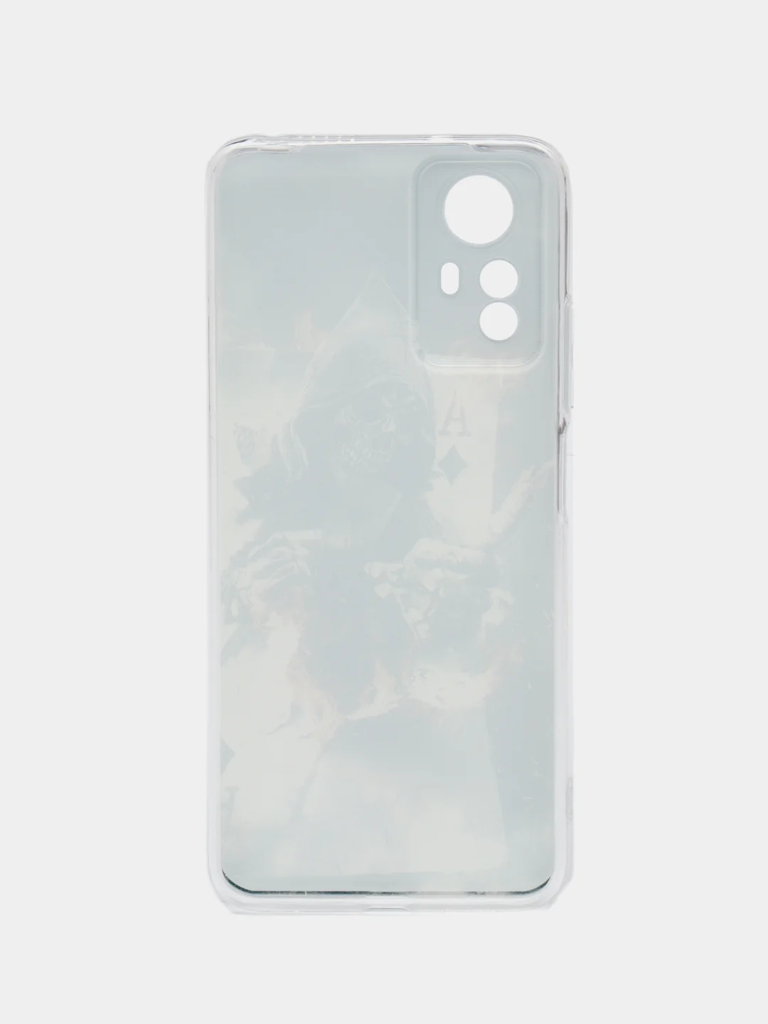 Песочный хаки чехол прозрачный на Xiaomi Redmi Note 12S (Сяоми Редми Нот 12S), с рисунком, защита камеры
