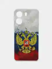 Синий силиконовый чехол на Xiaomi Redmi 13C/Poco C65 (Сяоми Редми 13C/Поко С65), с рисунком