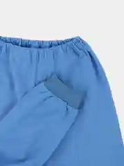 Голубой брюки(штанишки) детские на манжете, кулир, тонкий трикотаж