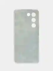 Бирюзовый силиконовый чехол на Vivo V30 lite 4G / Виво V30 Лайт 4G прозрачный, с рисунком