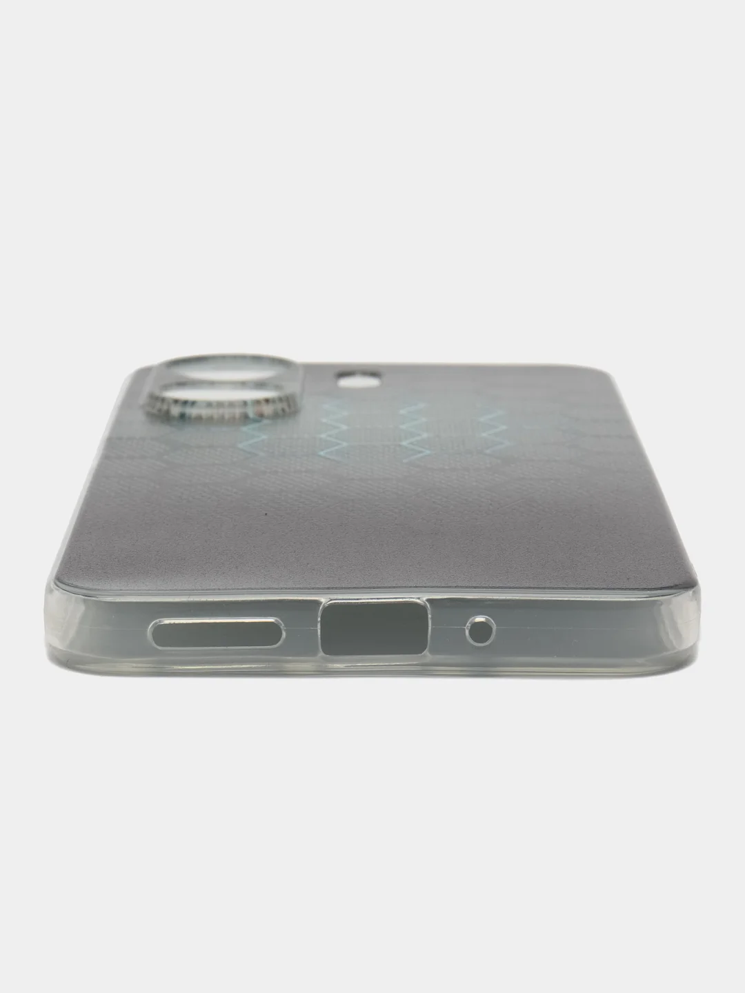 Темно-синий силиконовый чехол на Xiaomi Redmi 13C/Poco C65 (Сяоми Редми 13C/Поко С65), с рисунком