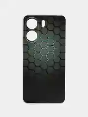 Темно-синий силиконовый чехол на Xiaomi Redmi 13C/Poco C65 (Сяоми Редми 13C/Поко С65), с рисунком