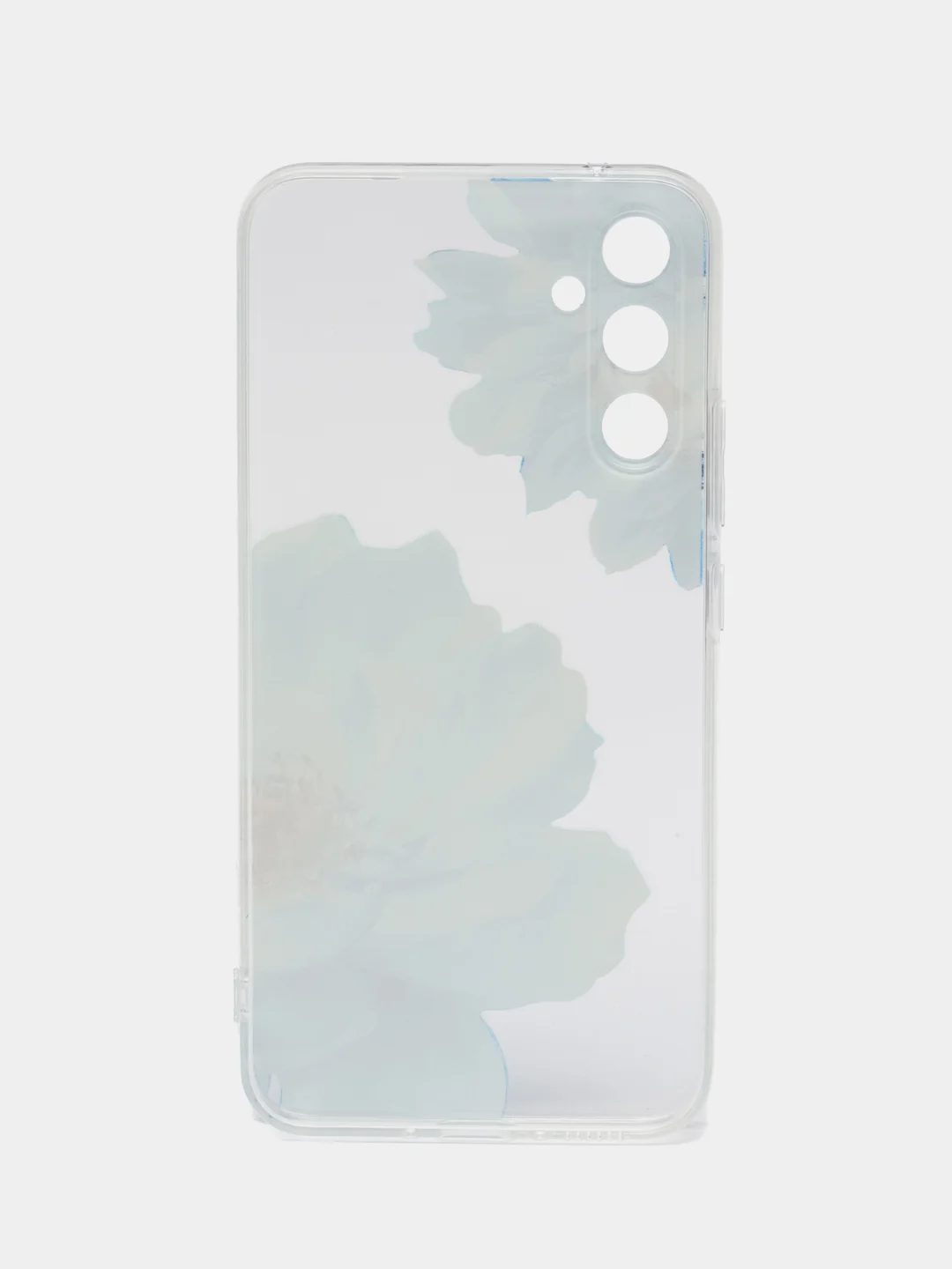 Лазурный чехол на Samsung Galaxy A34 5G (Самсунг A34), прозрачный, с рисунком, защита камеры