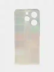 Бордовый чехол на Tecno Spark 10 Pro (Текно Спарк 10 Про), прозрачный, с рисунком, защита камеры