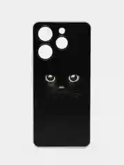 Шоколадный чехол на Tecno Spark 10 Pro (Текно Спарк 10 Про), прозрачный, с рисунком, защита камеры