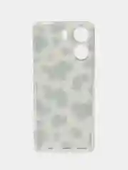 Золотистый хаки силиконовый чехол на Xiaomi Redmi 13C/Poco C65 (Сяоми Редми 13C/Поко С65), с рисунком