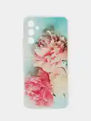 Конфетный чехол на Samsung Galaxy A34 5G (Самсунг A34), прозрачный, с рисунком, защита камеры