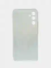 Небесно-голубой чехол на Samsung Galaxy A34 5G (Самсунг A34), прозрачный, с рисунком, защита камеры