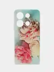 Конфетный чехол для Infinix Note 30i (Инфиникс Нот 30и), прозрачный, с рисунком, защита камеры