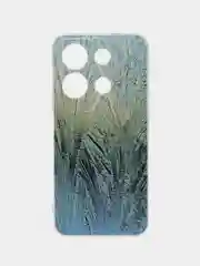 Небесно-голубой чехол для Infinix Note 30i (Инфиникс Нот 30и), прозрачный, с рисунком, защита камеры