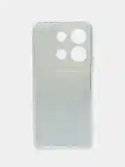 Небесно-голубой чехол для Infinix Note 30i (Инфиникс Нот 30и), прозрачный, с рисунком, защита камеры