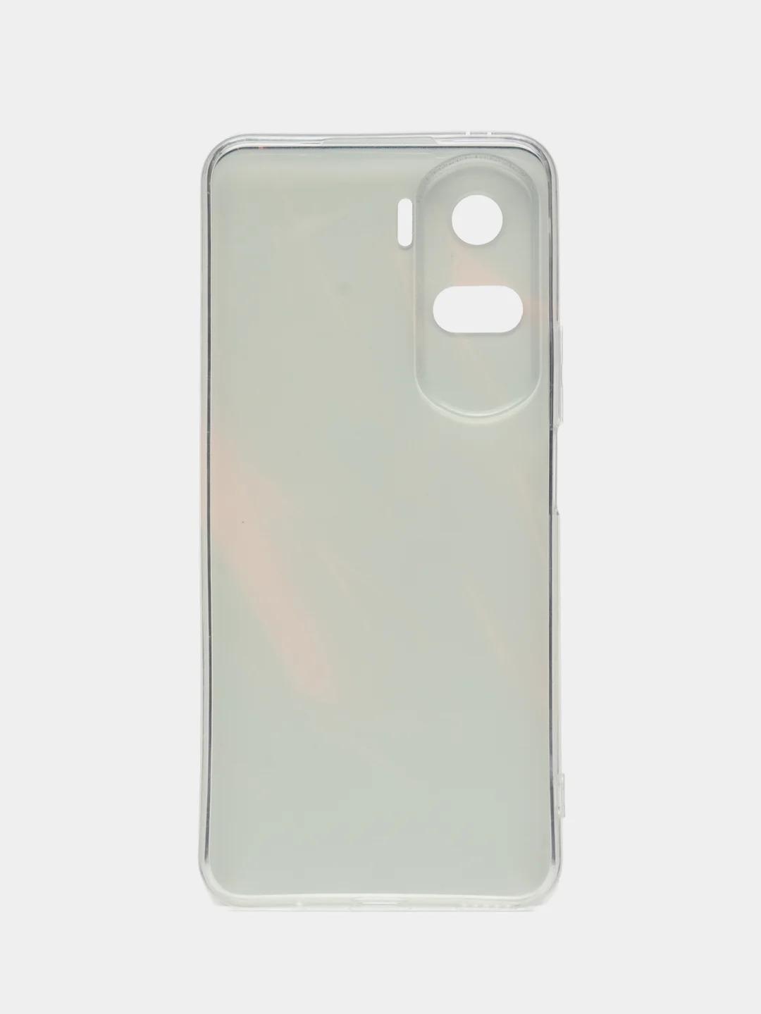 Красный силиконовый чехол на Honor 90 Lite (Хонор 90 Лайт), прозрачный, с рисунком