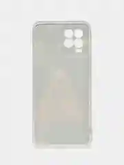 Коричневый чехол на Oppo Realme 8/8 Pro / Реалми 8/8 Про прозрачный, с рисунком, защита камеры