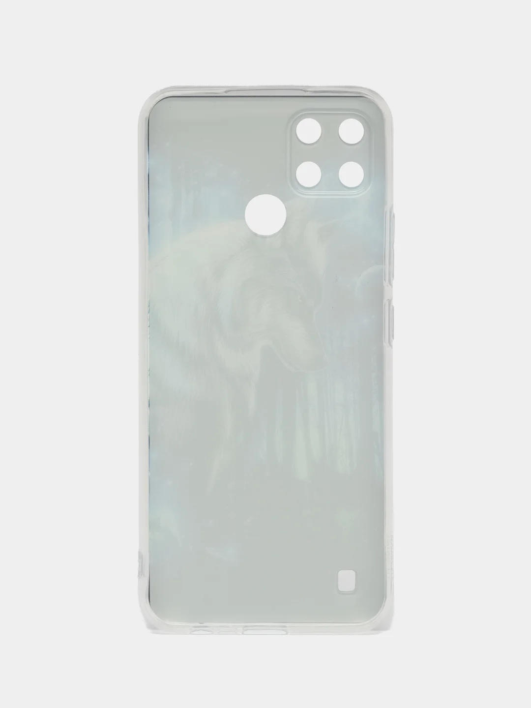 Синий чехол на Oppo Realme C21Y/C25Y / Реалми C21Y/C25Y прозрачный, с рисунком, защита камеры