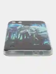 Синий чехол на Oppo Realme C21Y/C25Y / Реалми C21Y/C25Y прозрачный, с рисунком, защита камеры
