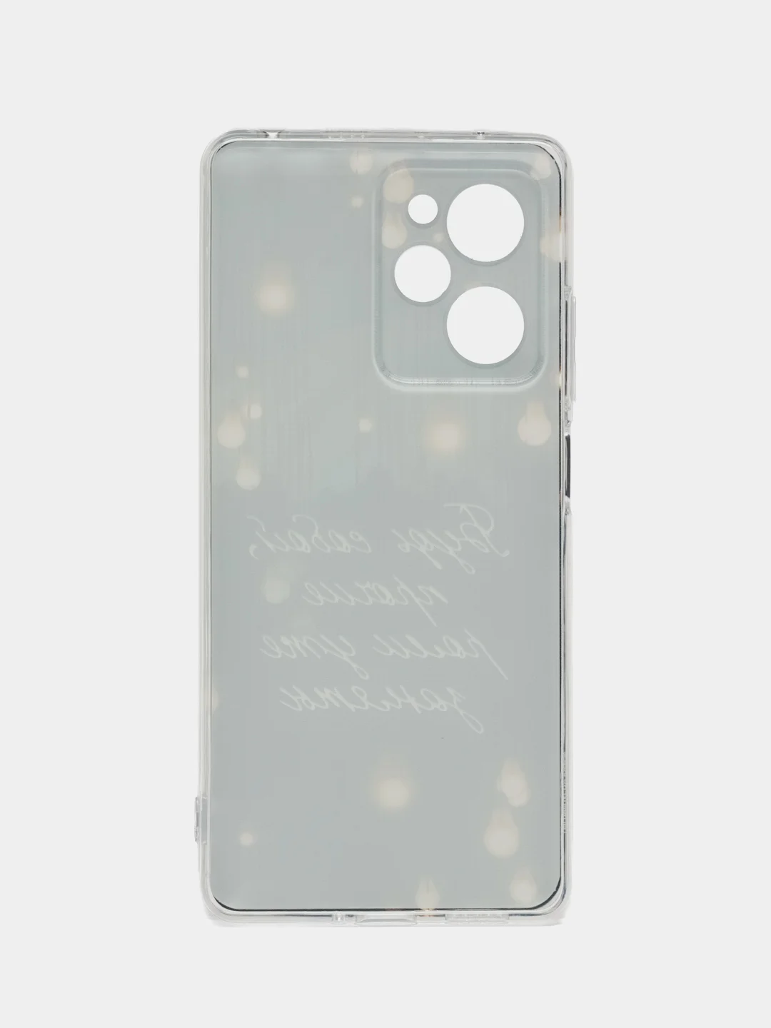 Серый чехол на Poco X5 Pro 5G / Сяоми Поко X5 Про 5G прозрачный, с рисунком, защита камеры
