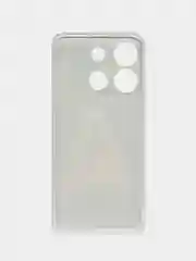 Коричневый чехол на Infinix Smart 7 Plus / Инфиникс Смарт 7 Плюс прозрачный, с рисунком