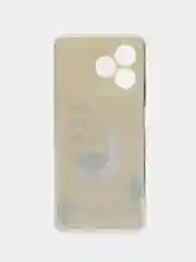 Горчичный силиконовый чехол на Realme C53/C51 (Реалми С53/С51), прозрачный, с рисунком, защита камеры