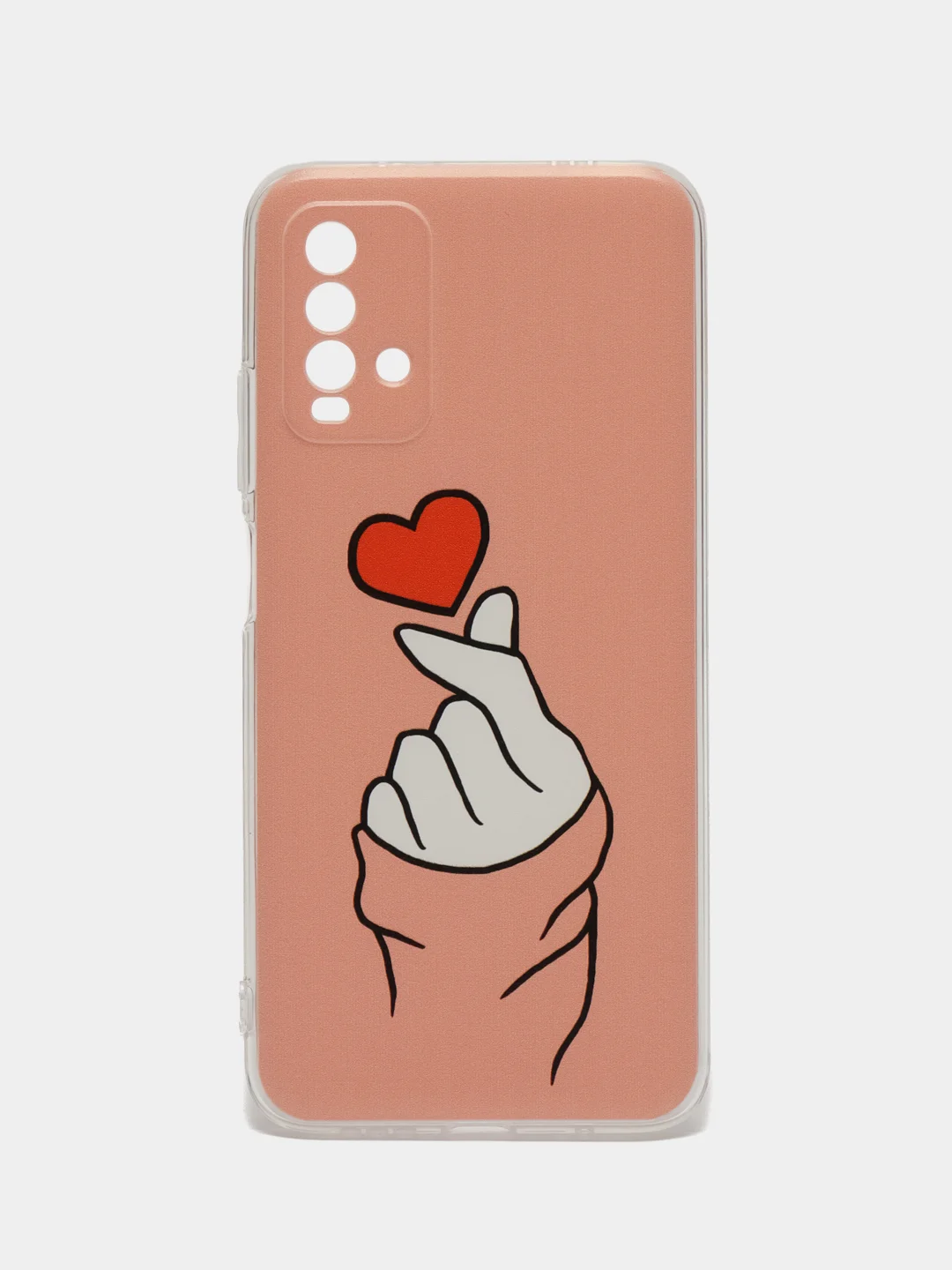 Коралловый силиконовый чехол на Xiaomi Redmi 9T / Редми 9Т прозрачный, с рисунком, защита камеры